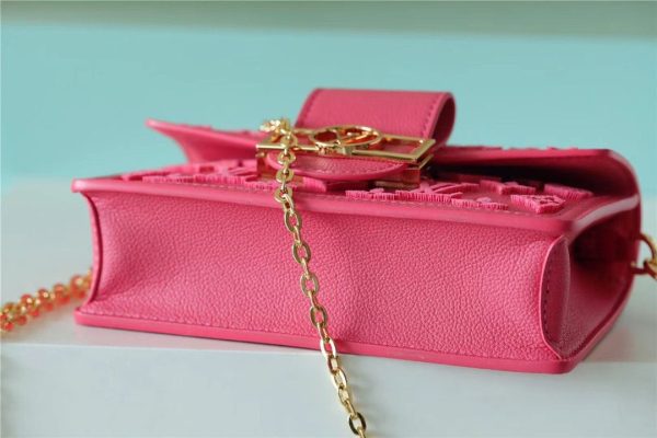 LV Mini Dauphine Monogram Fluo Pink For Women, Shoulder And Crossbody Bags 18.5cm/7.3in LV M20747