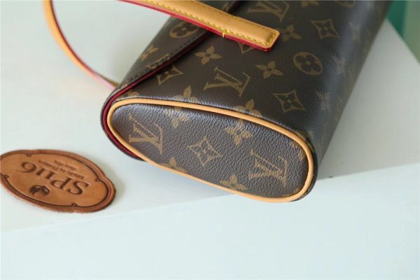 LV Monogram Sonatine Handbag Monogram Canvas For Women Brown 11.4in/29cm LV M51902