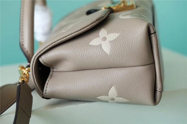 LV Madeleine BB Monogram Empreinte Dove Gray/ Creme Beige For Women, Shoulder and Crossbody Bags 9.4in/24cm LV