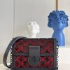 LV Limited Dauphine MM Bags By Nicolas Ghesquière With Monogram Lace Black For Women 25cm LV