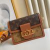 LV Mini Dauphine Monogram And Monogram Reverse Canvas By Nicolas Ghesquière For Spring-Summer, For Women Shoulder Bags 20cm LV M45959