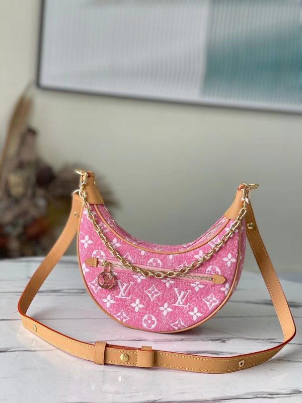 LV Loop Since 1854 Jacquard Pink By Nicolas Ghesquière For Cruise Show, WoHandbags 9.1in/23cm LV M81166