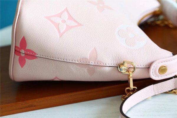 LV Neverfull MM Monogram Canvas Rose Pink For Women, Shoulder and Crossbody Bags 9.4in/24cm LV