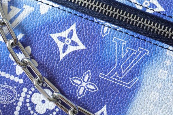 LV Mini Soft Trunk Monogram Bandana Blue For Men, Bags, Shoulder And Crossbody Bags 7.3in/18.5cm LV M20557