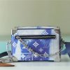 LV Mini Soft Trunk Monogram Bandana Blue For Men, Bags, Shoulder And Crossbody Bags 7.3in/18.5cm LV M20557