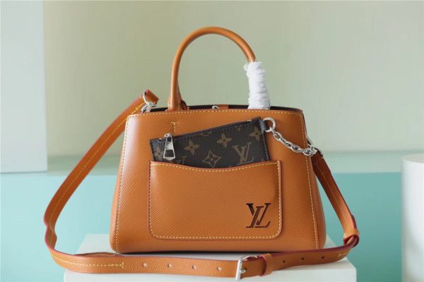 LV Marelle Epi Caramel Brown For Women, Women’s Handbags, Shoulder And Crossbody Bags 9.8in/25cm LV