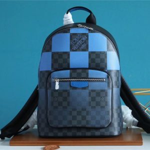 LV Josh Backpack Damier Graphite Giant Blue For Men, Bags 40cm LV N40402