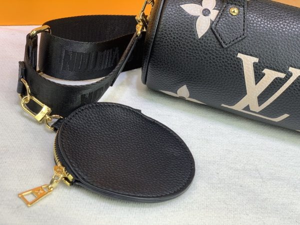 LV Papillon BB Monogram Empreinte Black/Beige For Women, Shoulder And Crossbody Bags 7.9in/20cm LV M45980