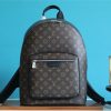 LV Josh Backpack Monogram Macassar For Men, Bags, Backpack 15.7in/40cm LV M45349