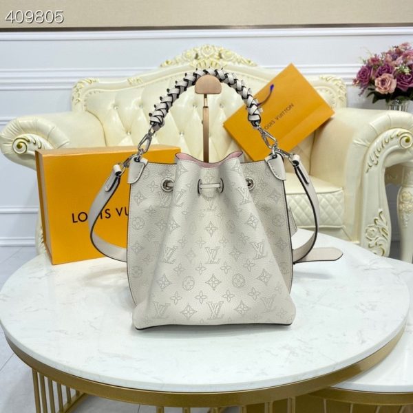 LV Muria Bucket Bag Snow White For Women, Shoulder And Crossbody Bags 9.8in/25cm LV M58483