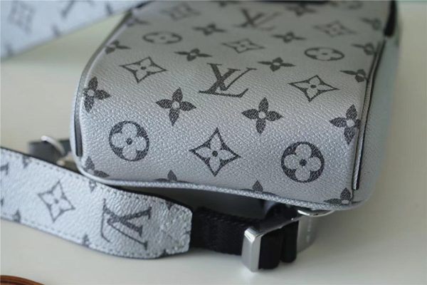 LV Outdoor Sling Bag Taigarama Gunmetal Gray For Men, Bags, Crossbody Bags 8.3in/21cm LV