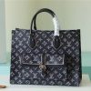 LV OnTheGo MM Monogram Canvas Black For Women, Shoulder And Crossbody Bags 13.8in/35cm LV M46154