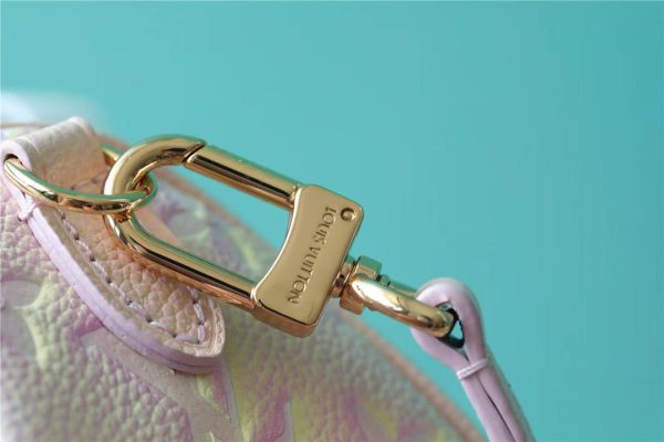 LV Nano Speedy Monogram Empreinte Pink For Women, Shoulder And Crossbody Bags 16cm/6.3in LV M81508