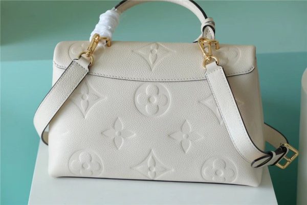 LV Madeleine MM Monogram Empreinte Creme Beige For Women, Shoulder and Crossbody Bags 11.8in/30cm LV