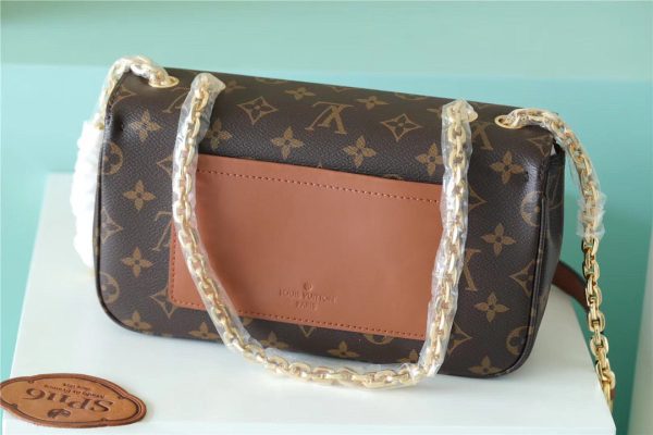 LV Marceau Monogram Canvas Caramel Brown For Women, Shoulder and Crossbody Bags 9.6in/24.5cm LV M46127