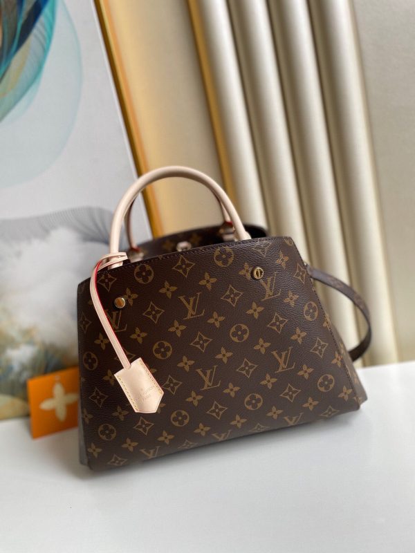 LV Montaigne MM Monogram Canvas For Women, Shoulder And Crossbody Bags 13in/33cm LV M41056