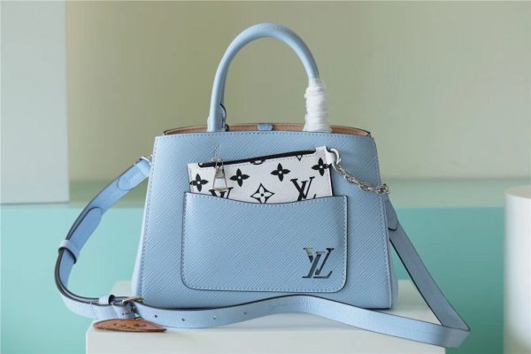 LV Marelle Epi Bleu Nuage Blue For Women, Women’s Handbags, Shoulder And Crossbody Bags 9.8in/25cm LV M59486