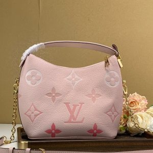 LV Marshmallow Hobo Bag Monogram Empreinte Pink For Women, Shoulder And Crossbody Bags 9.4in/24cm LV M45697