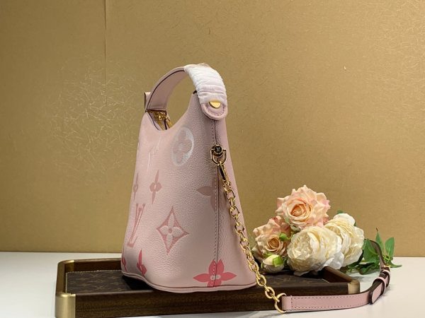 LV Marshmallow Hobo Bag Monogram Empreinte Pink For Women, Shoulder And Crossbody Bags 9.4in/24cm LV M45697