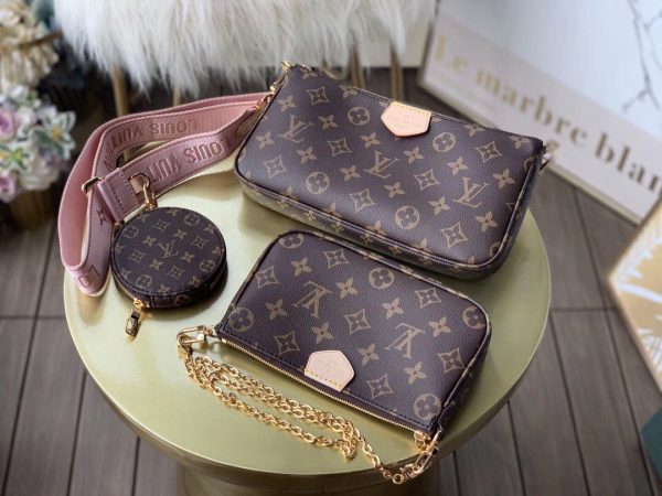 LV Multi Pochette Accessoires Monogram Canvas For Women, Shoulder And Crossbody Bags 24cm LV M44840