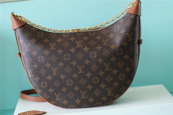 LV Loop Monogram Canvas By Nicolas Ghesquiere For Women, Shoulder And Crossbody Bags 23cm/9.1in LV