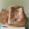 LV NeoNoe MM Monogram Empreinte Arizona Beige / Cream For Women, Women’s Handbags 10.2in/26cm LV M45808