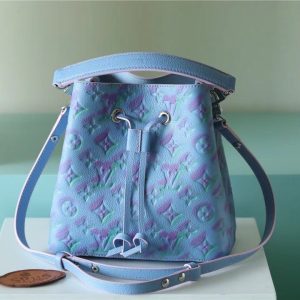 LV NeoNoe BB Monogram Empreinte Lilas Purple For Women, Shoulder And Crossbody Bags 7.9in/20cm LV M46173