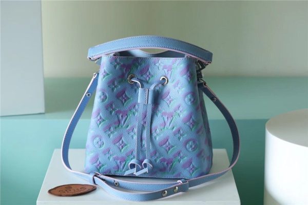 LV NeoNoe BB Monogram Empreinte Lilas Purple For Women, Shoulder And Crossbody Bags 7.9in/20cm LV M46173