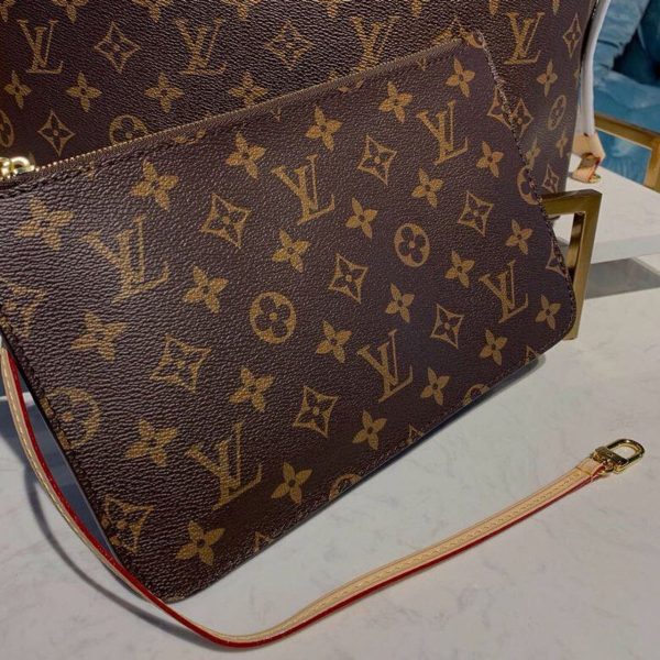 LV Neverfull MM Tote Bag Monogram Canvas Beige For Women, Shoulder Bags 12.6in/32cm LV M40995