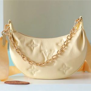 LV Over The Moon Bag Handbags For Women In Banana Yellow 10.8in/28cm LV M59823