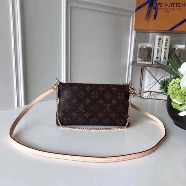 LV Pallas Clutch Monogram Canvas Burgundy For Women, WoHandbag, Shoulder And Crossbody Bags 8.3in/21cm LV M41639