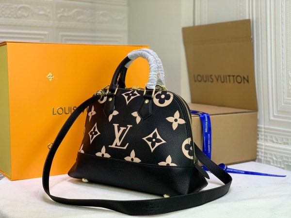 LV Neo Alma PM Monogram Empreinte Black/Beige For Women, Shoulder And Crossbody Bags 13.8in/35cm LV