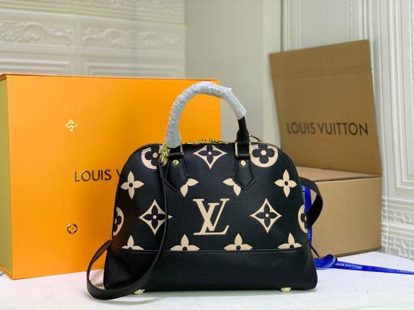 LV Neo Alma PM Monogram Empreinte Black/Beige For Women, Shoulder And Crossbody Bags 13.8in/35cm LV