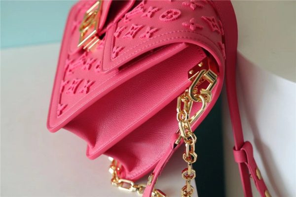 LV Mini Dauphine Monogram Fluo Pink For Women, Shoulder And Crossbody Bags 18.5cm/7.3in LV M20747