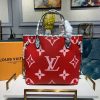 LV Neverfull MM Tote Bag Monogram Canvas Red For Women, Women’s Handbags 12.6in/32cm LV M44567