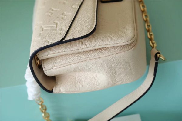 LV Marceau Monogram Empreinte Cream Beige For Women, Shoulder And Crossbody Bags 9.6in/29.5cm LV M46201