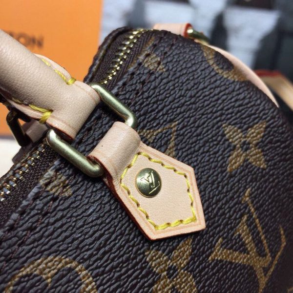 LV Nano Speedy Monogram Canvas For Women, Shoulder And Crossbody Bags 6.3in/16cm LV M61252