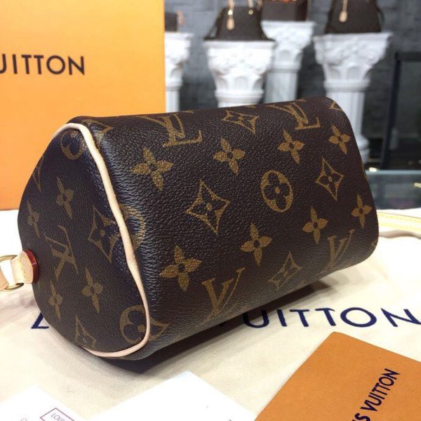 LV Nano Speedy Monogram Canvas For Women, Shoulder And Crossbody Bags 6.3in/16cm LV M61252