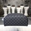 LV King Size Toiletry Damier Graphite Canvas For Women, WoBags, Travel Bags 11in/28cm LV