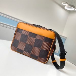 LV Messenger Nil Damier Ebene Canvas And Monogram Canvas For Men, Bags 10.6in/27cm LV N40359