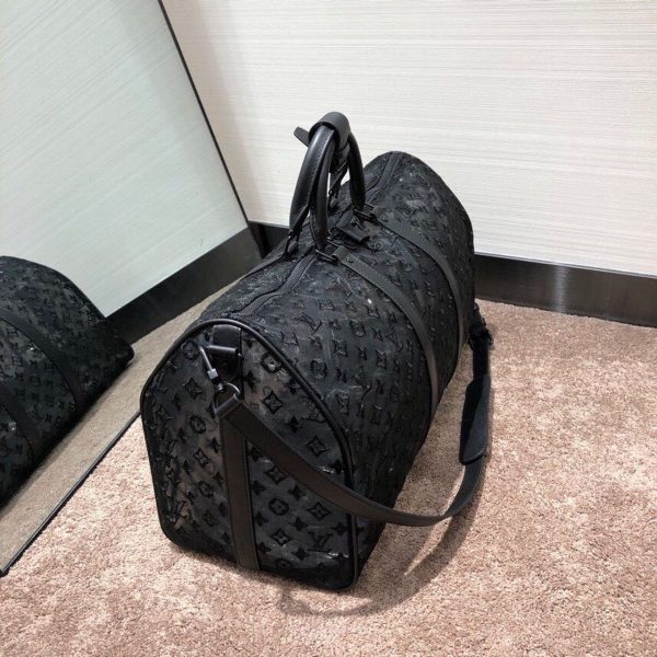 LV Keepall Bandouliere 50 Monogram Black By Virgil Abloh For Women, WoBags, Shoulder And Crossbody Bags 19.7in/50cm LV M53971