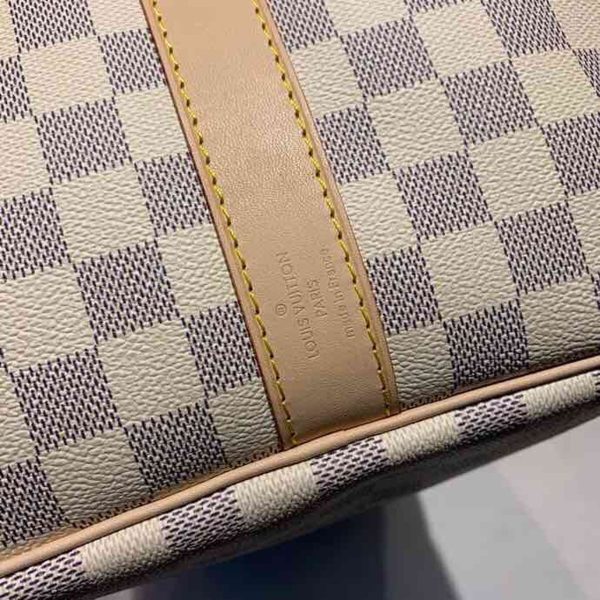 LV Keepall Bandouliere 55 Damier Azur Canvas For Women, Travel Bags 21.7in/55cm LV N41429