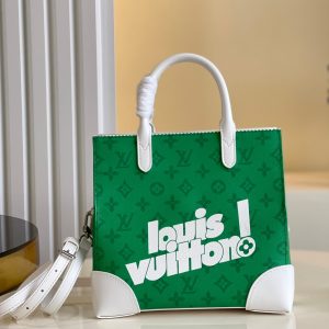 LV Litter Bag Vintage Monogram Canvas Green By Virgil Abloh For Men, Men’s Bags, Shoulder And Crossbody Bags 9.4in/24cm LV M80815