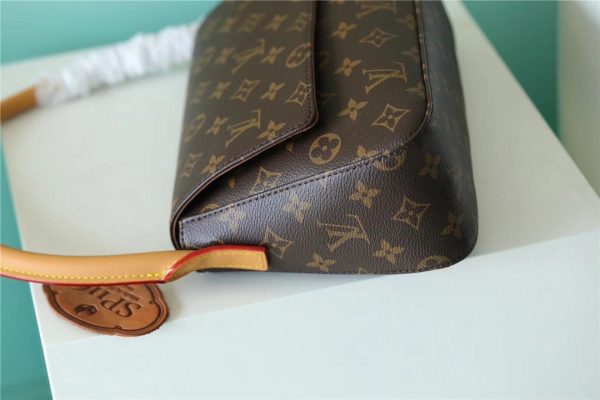 LV Mini Looping Flap Shoulder Bag Monogram For Women 9.4in/24cm Brown LV M51147