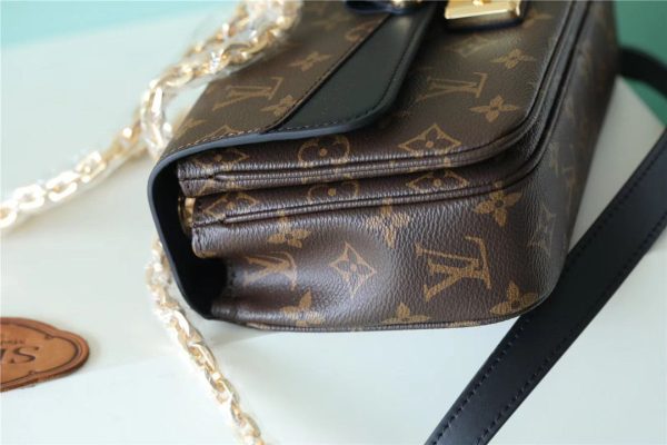 LV Marceau Monogram Canvas Black For Women, Shoulder and Crossbody Bags 9.6in/24.5cm LV M46126