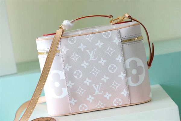 LV Nice BB Monogram Light Pink For Women, Women’s Bags, Shoulder And Crossbody Bags 9.4in/24cm LV