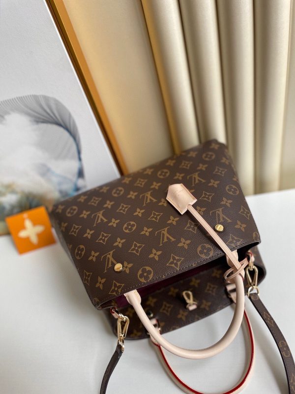 LV Montaigne MM Monogram Canvas For Women, Shoulder And Crossbody Bags 13in/33cm LV M41056