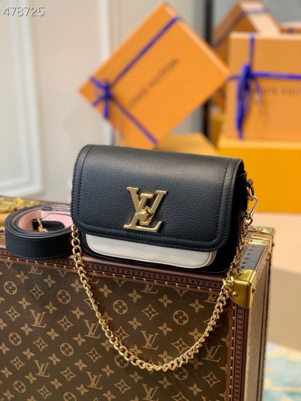 LV Lockme Tender Black For Women, Shoulder And Crossbody Bags 7.5in/19cm M58557