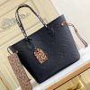 LV Neverfull MM Tote Bag Wild At Heart Monogram Empreinte Black For Women, Shoulder Bags 12.2in/31cm LV M45856