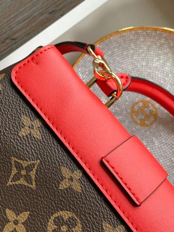 LV Locky BB Monogram Canvas Red For Women, Shoulder And Crossbody Bags 7.9in/20cm LV M44322